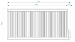Alternative view of Elektrische oliegevulde radiator 1800 w, 114x50 cm, WiFi